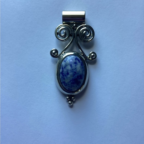 Sodalite Sterling Silver Pendant